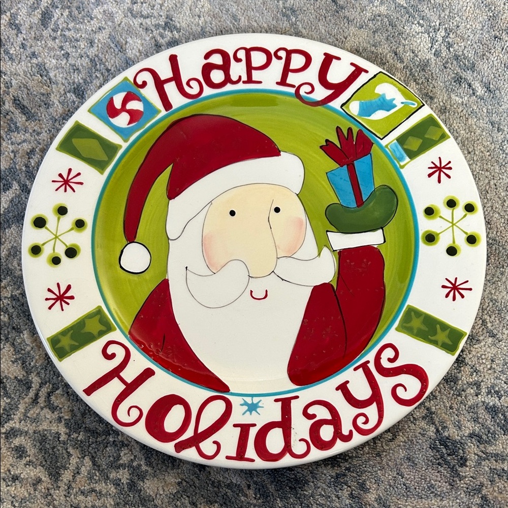 Pier 1 Happy Holidays Plate